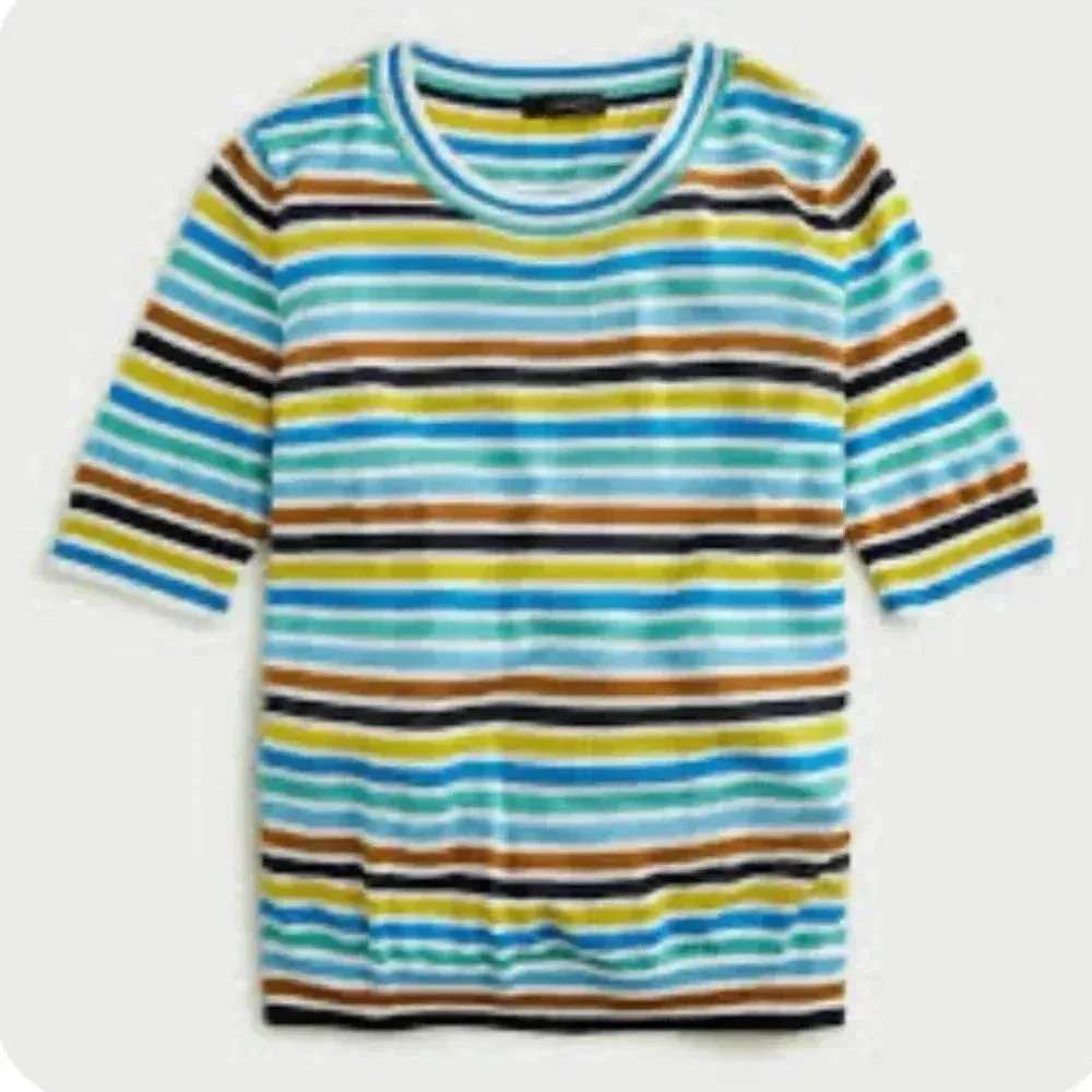 - JCrew short sleeve sweater